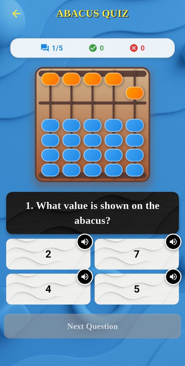 App screenshot showing a math lesson